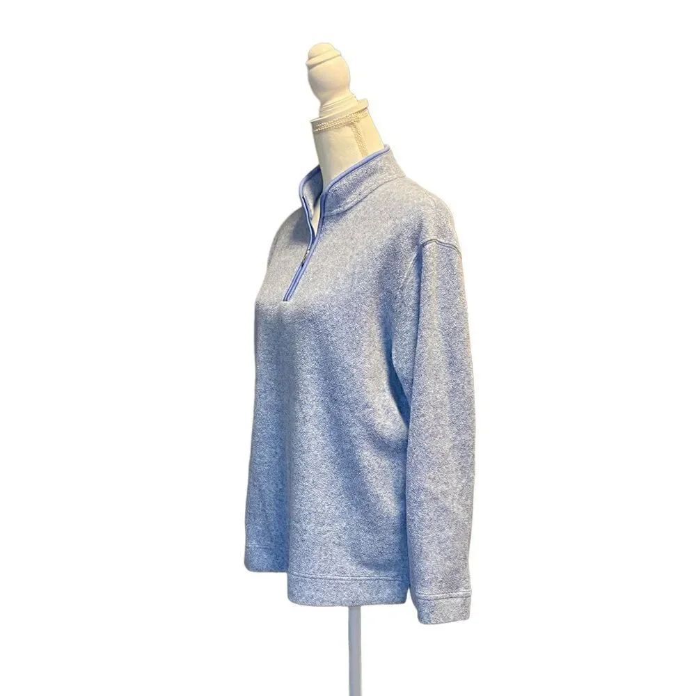 CATALINA Blue Polyester Pullover 1/4 Zip Women’s Size Medium - Picture 3 of 9